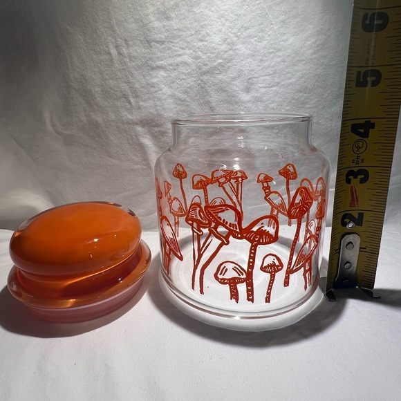 Vintage Retro ‘Mushrooms’ Kitchen Glass Storage Jar - Picture 2 of 7
